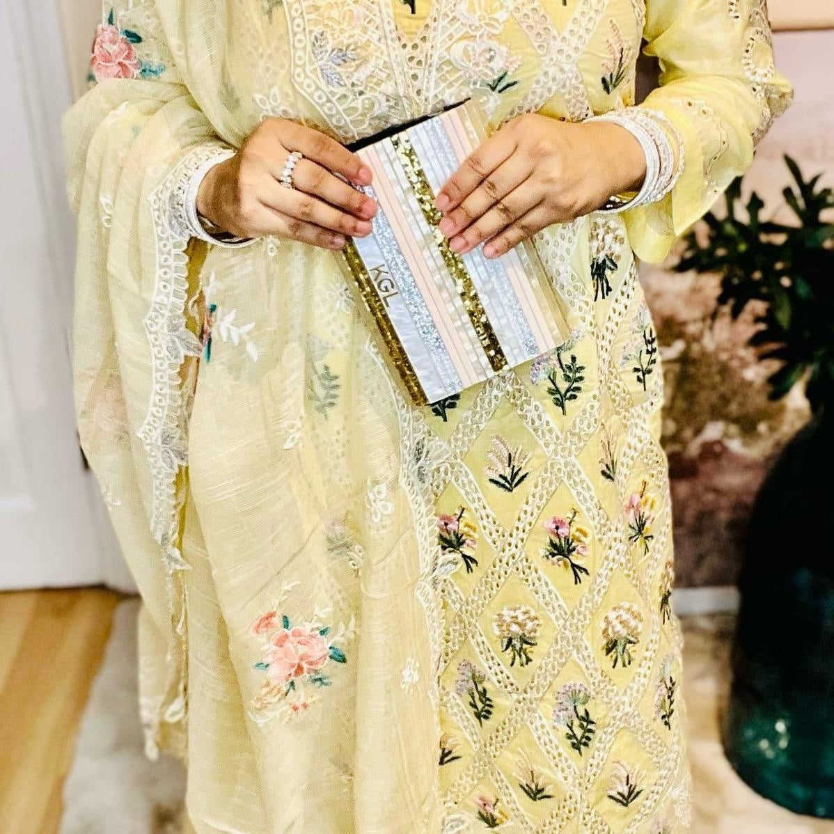 Oranjeta Meher Luxury collections 3 pieces suit for formal or party wear Chikankari kameez dress