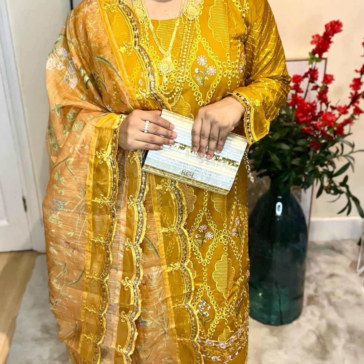 Oranjeta Zoya Luxury 3 Pieces suit Fully Embroidered Premium Lawn