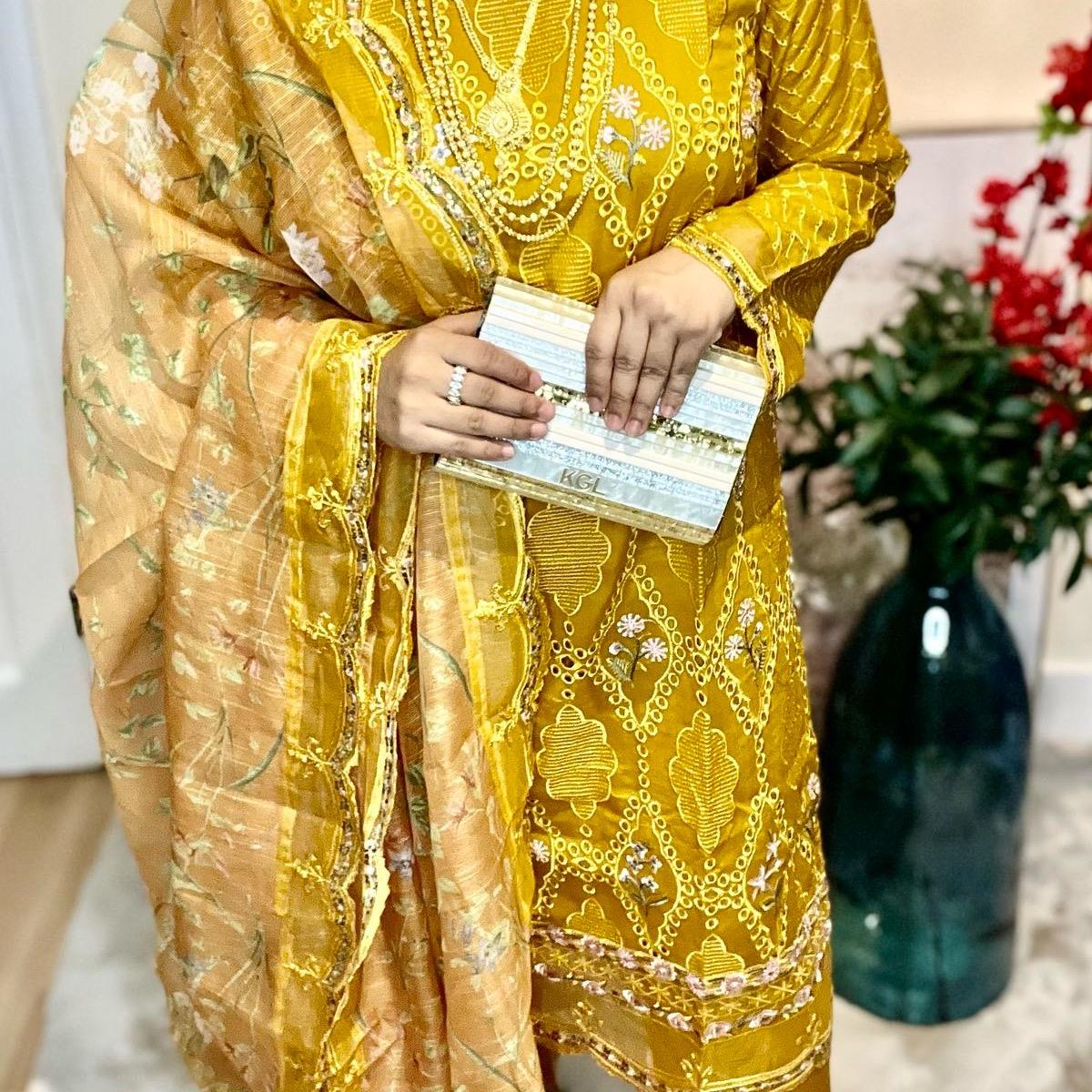 Oranjeta Zoya Luxury 3 Pieces suit Fully Embroidered Premium Lawn